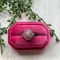 Handcrafted Sterling Silver & Rhodochrosite Round Ring