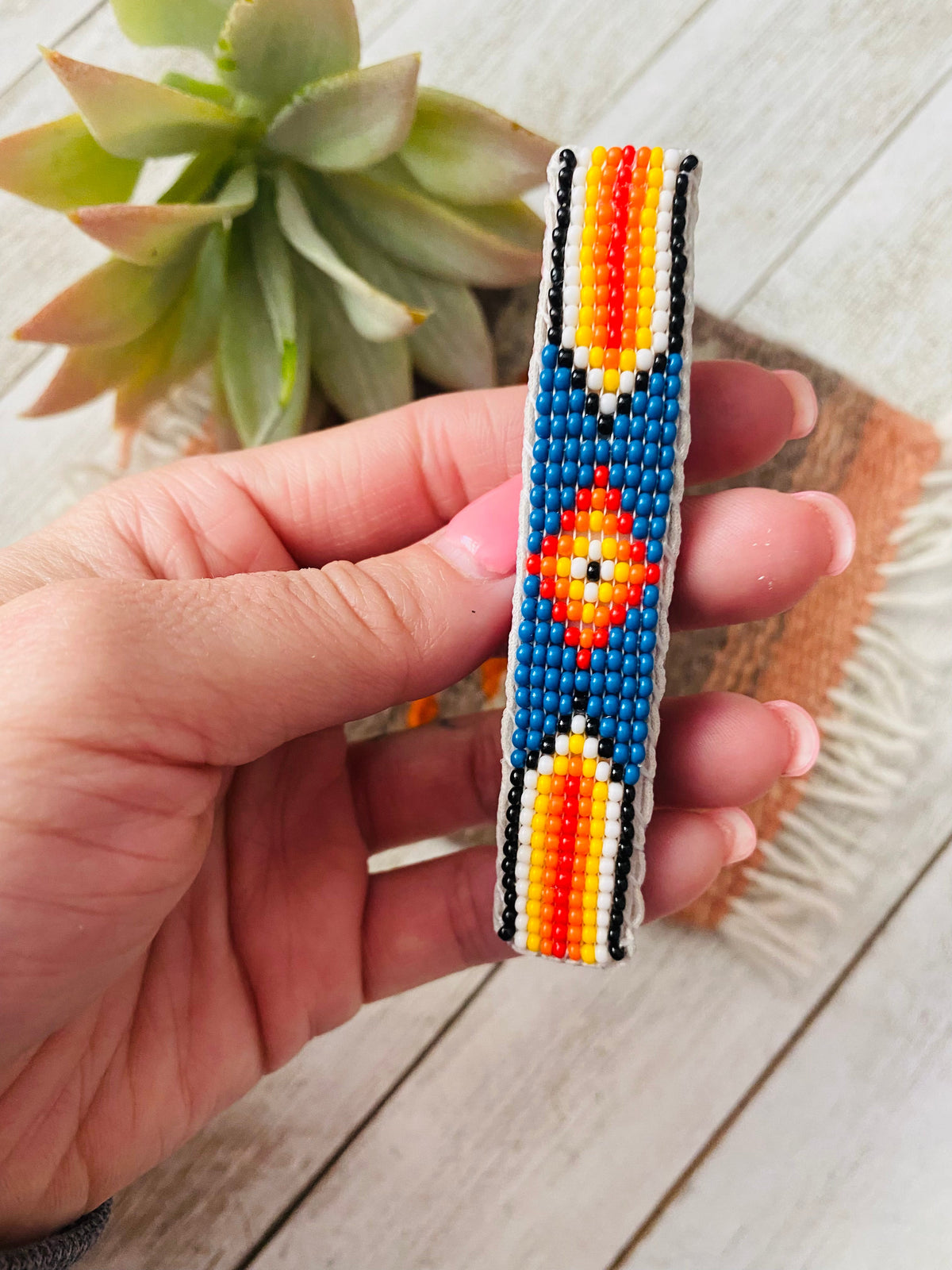 Handcrafted Handmade Beaded Barrette