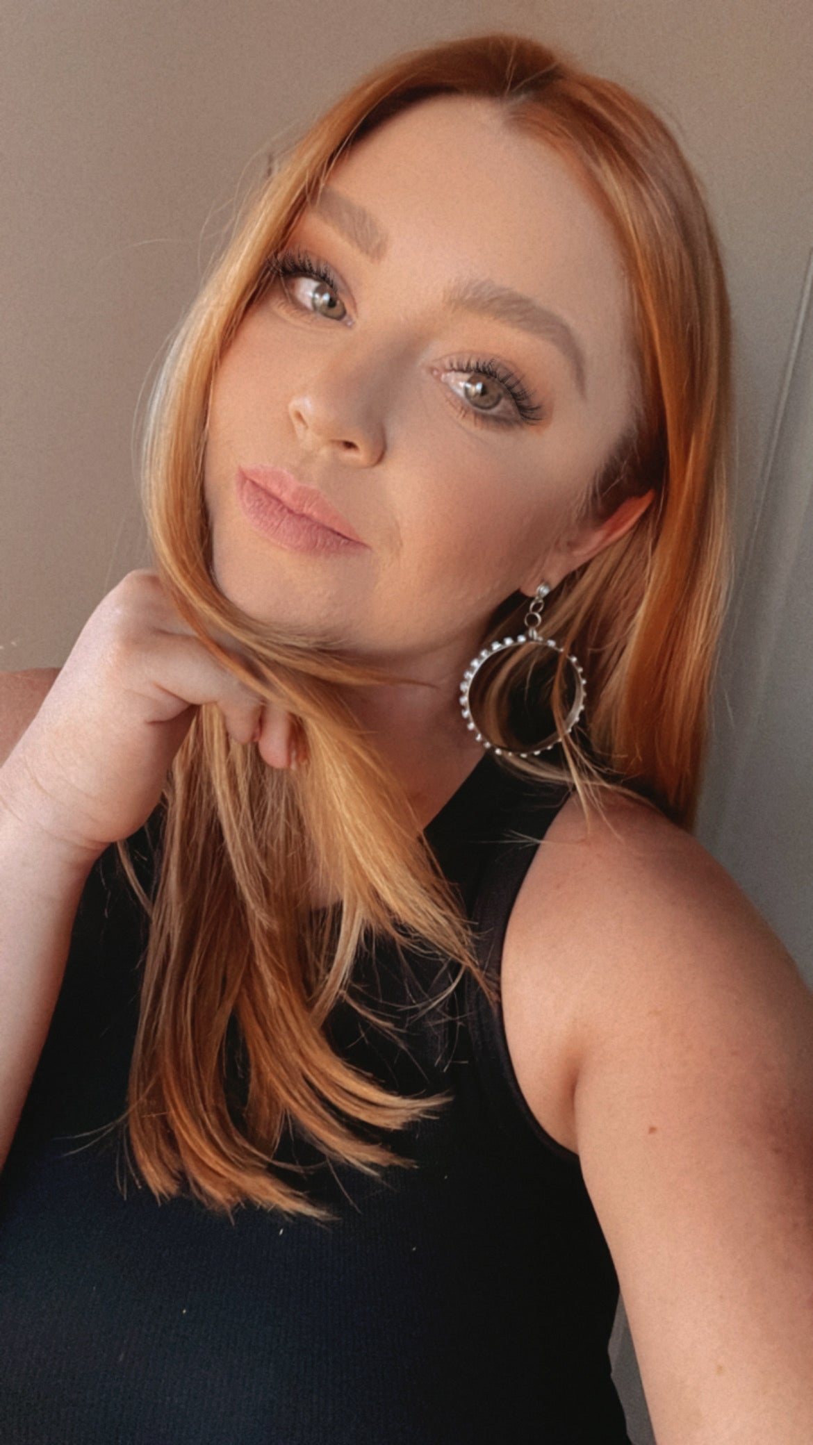 Handcrafted Sterling Silver And Turquoise Hoop Earrings