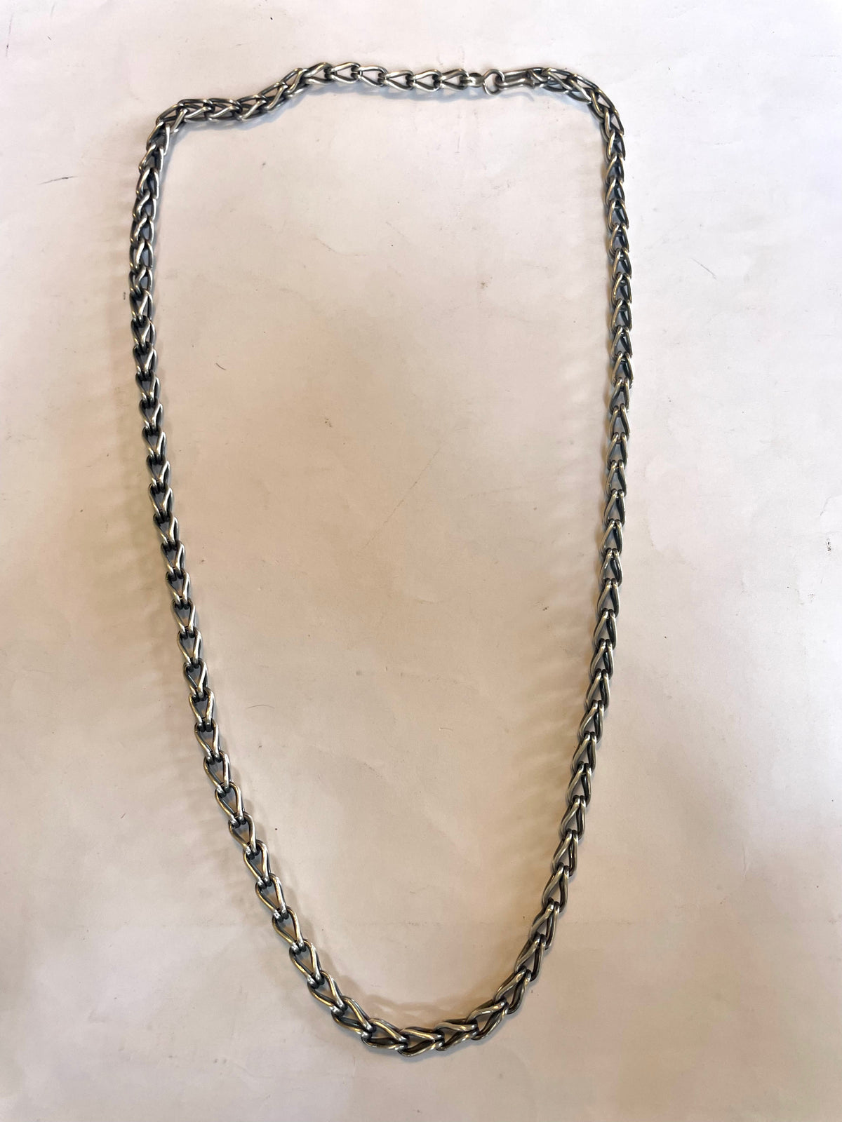 Handcrafted Sterling Silver Necklace 24 inch
