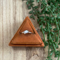 The Mini Handcrafted Agate  & Sterling Silver Single Stone Ring
