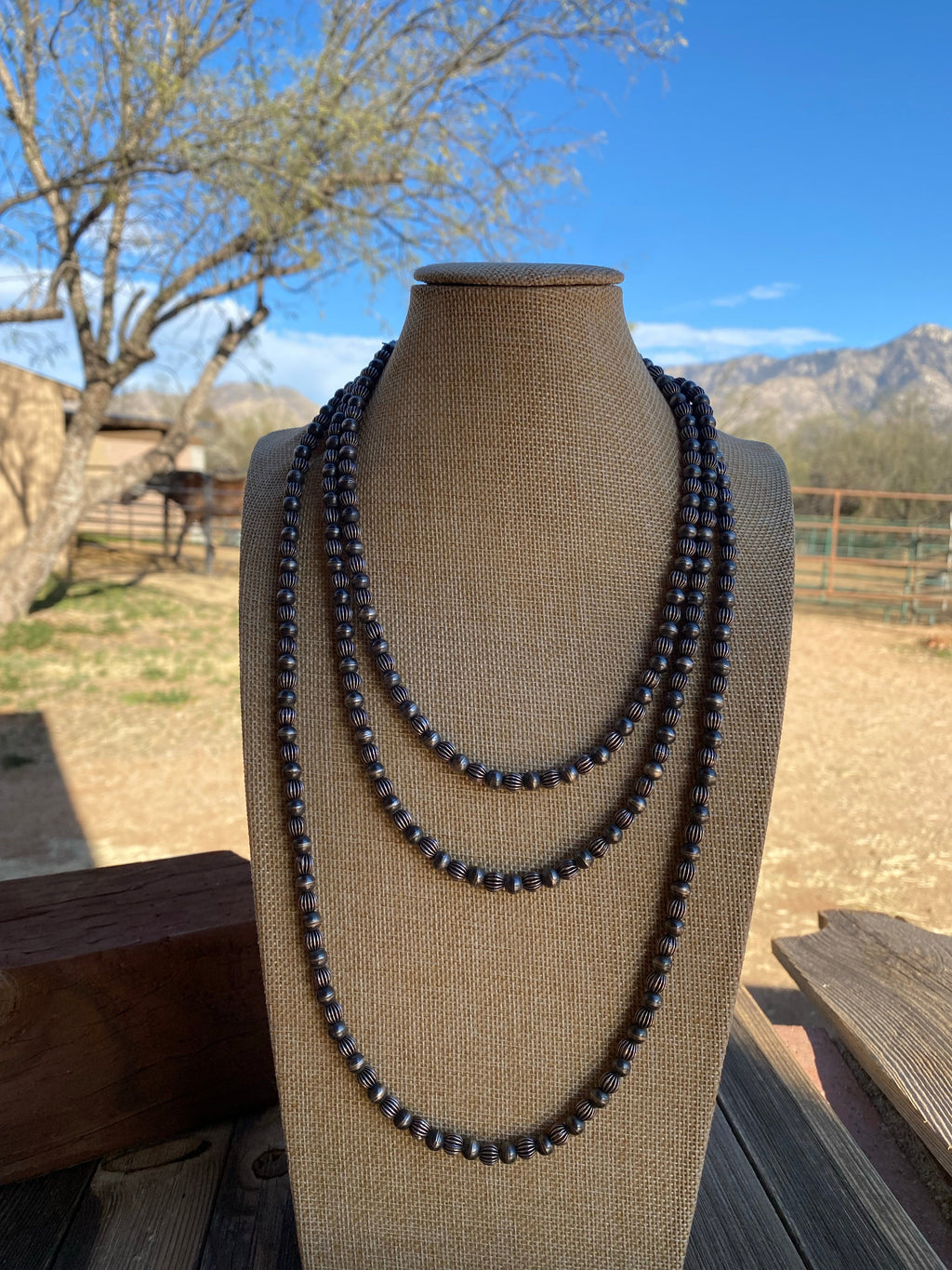 Custom 6mm Handcrafted Pearl Style 70 inch beads