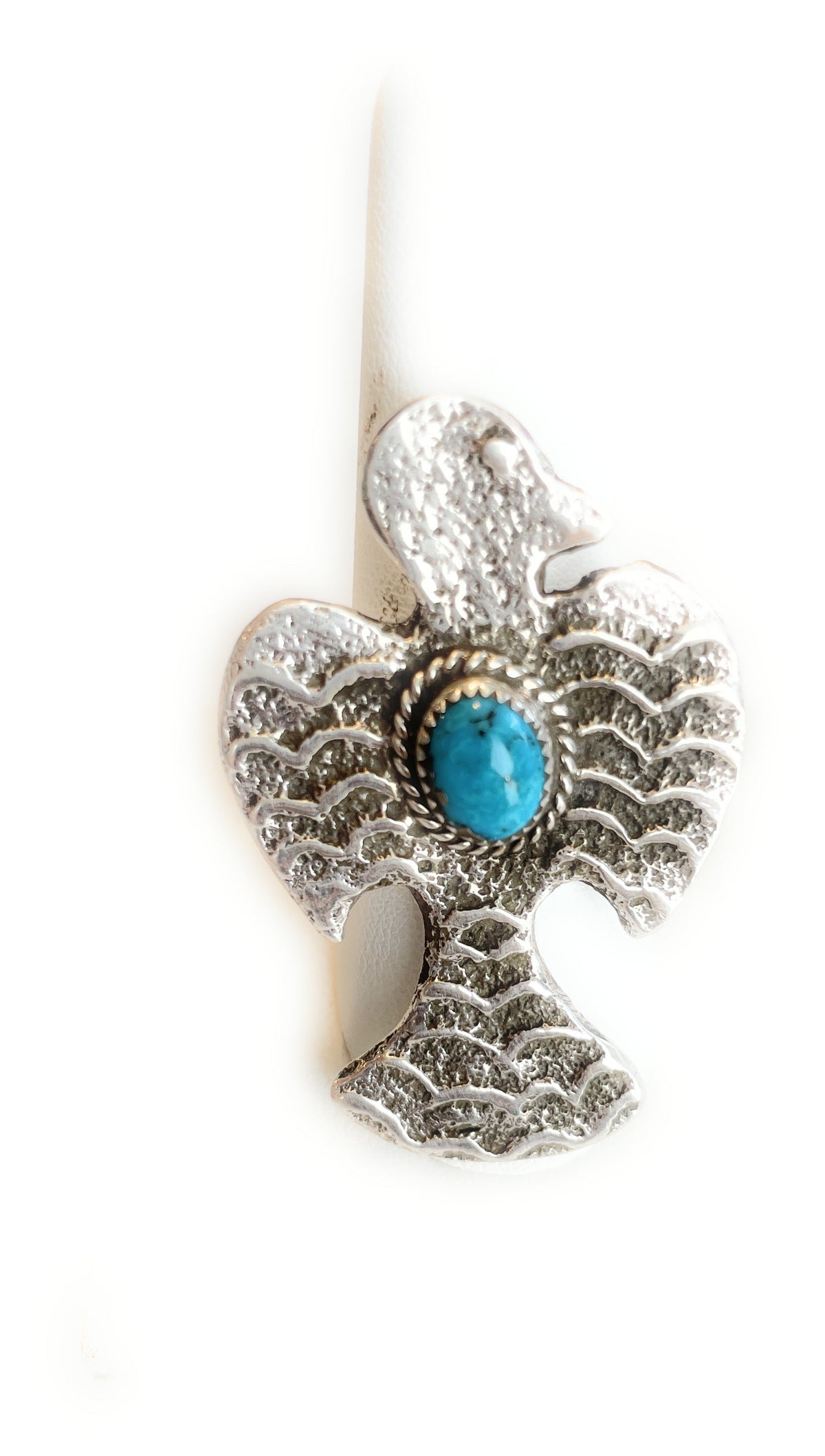 Handcrafted Turquoise & Sterling Silver Adjustable Ring