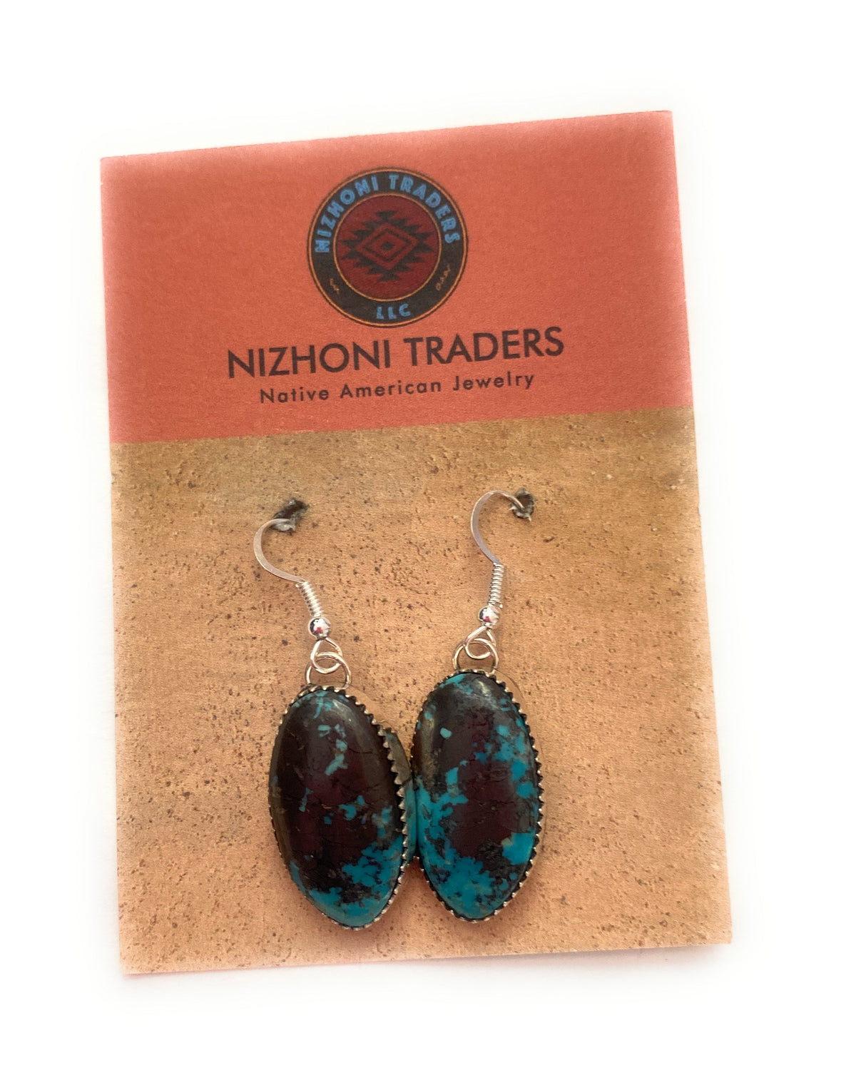 Handcrafted Turquoise & Sterling Silver Dangle Earrings