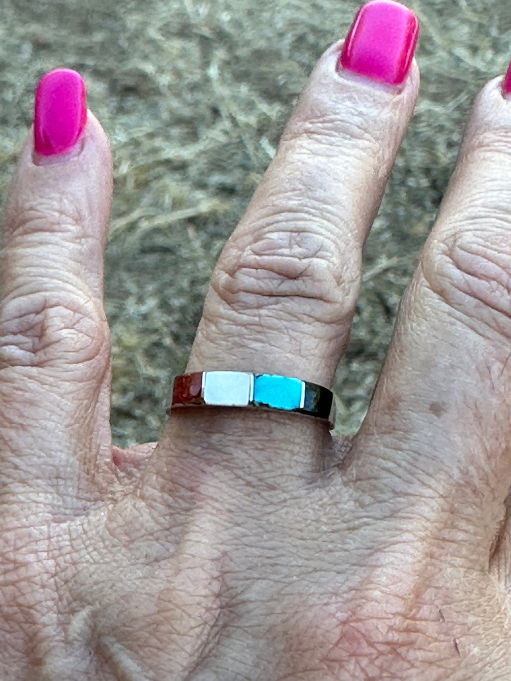 Handcrafted Sterling Silver Multistone Stacker Band