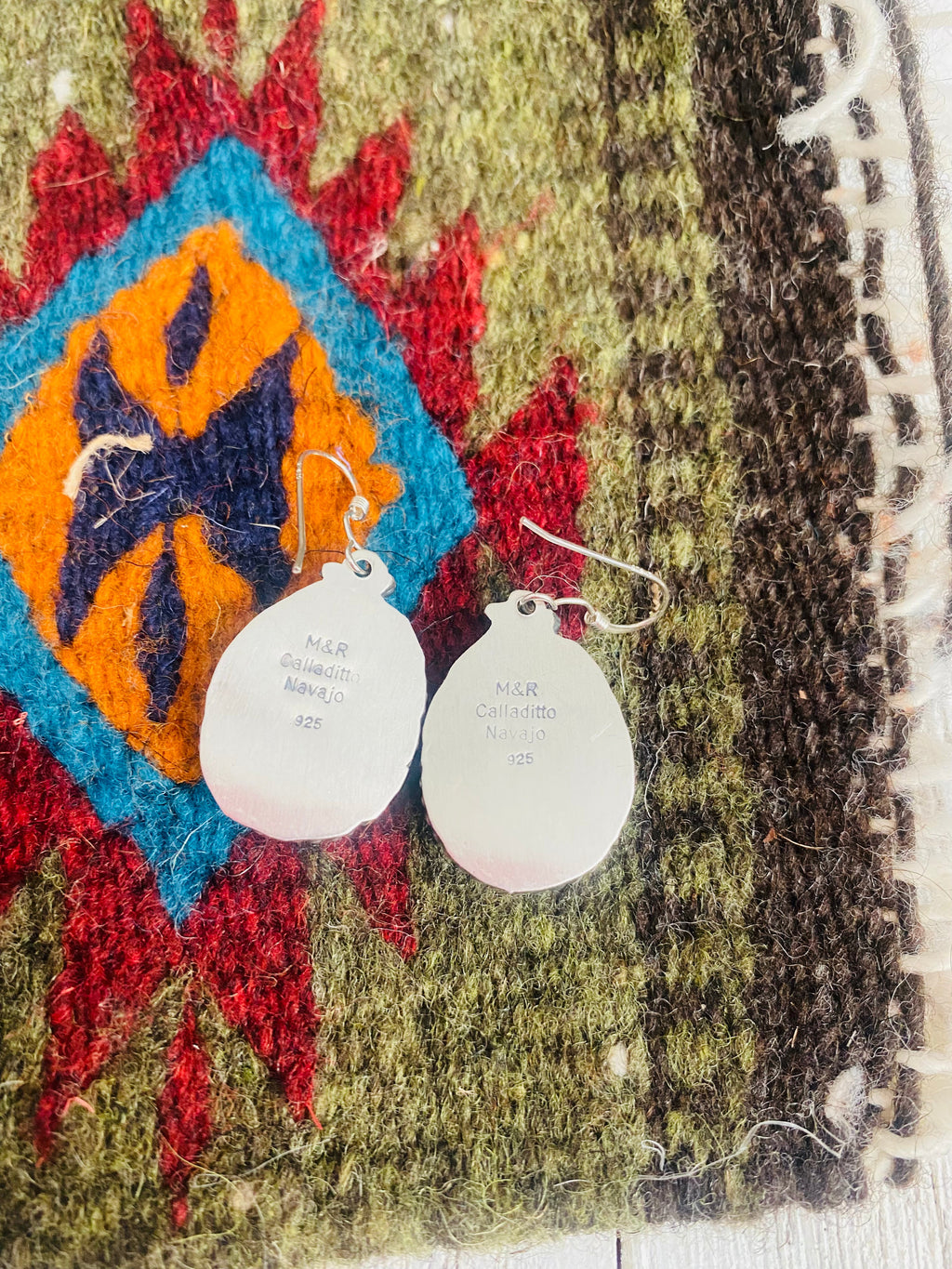 Handcrafted Turquoise & Sterling Silver Dangle Earrings