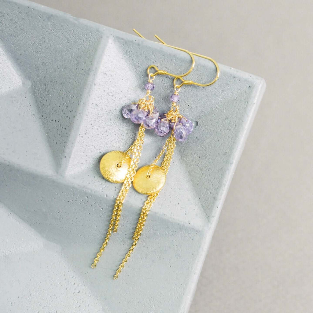 Ballet Earrings - Aquamarine