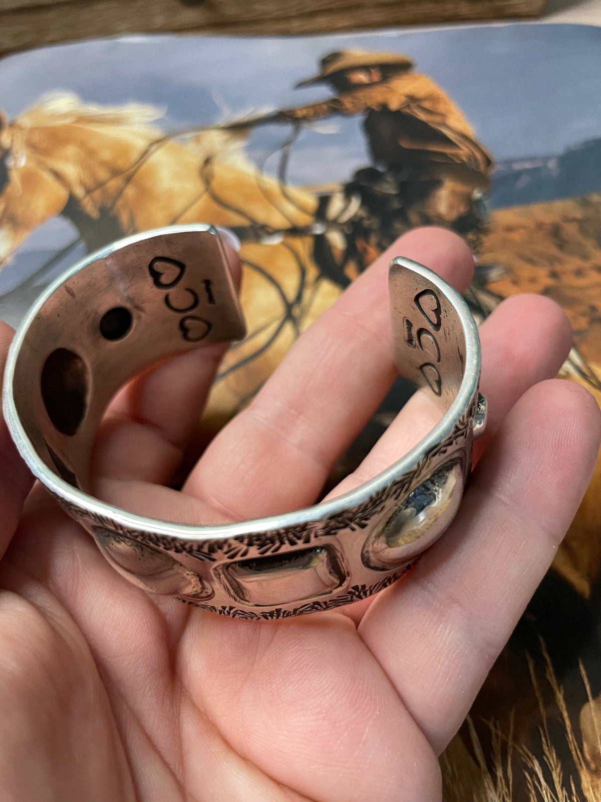Sterling Silver Cuff Bracelet By Cody Willie  Signed & Stamped /