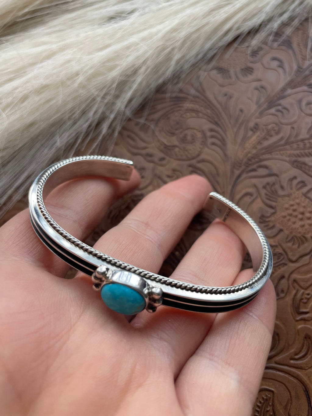 Sterling Silver & Turquoise Cuff Bracelet