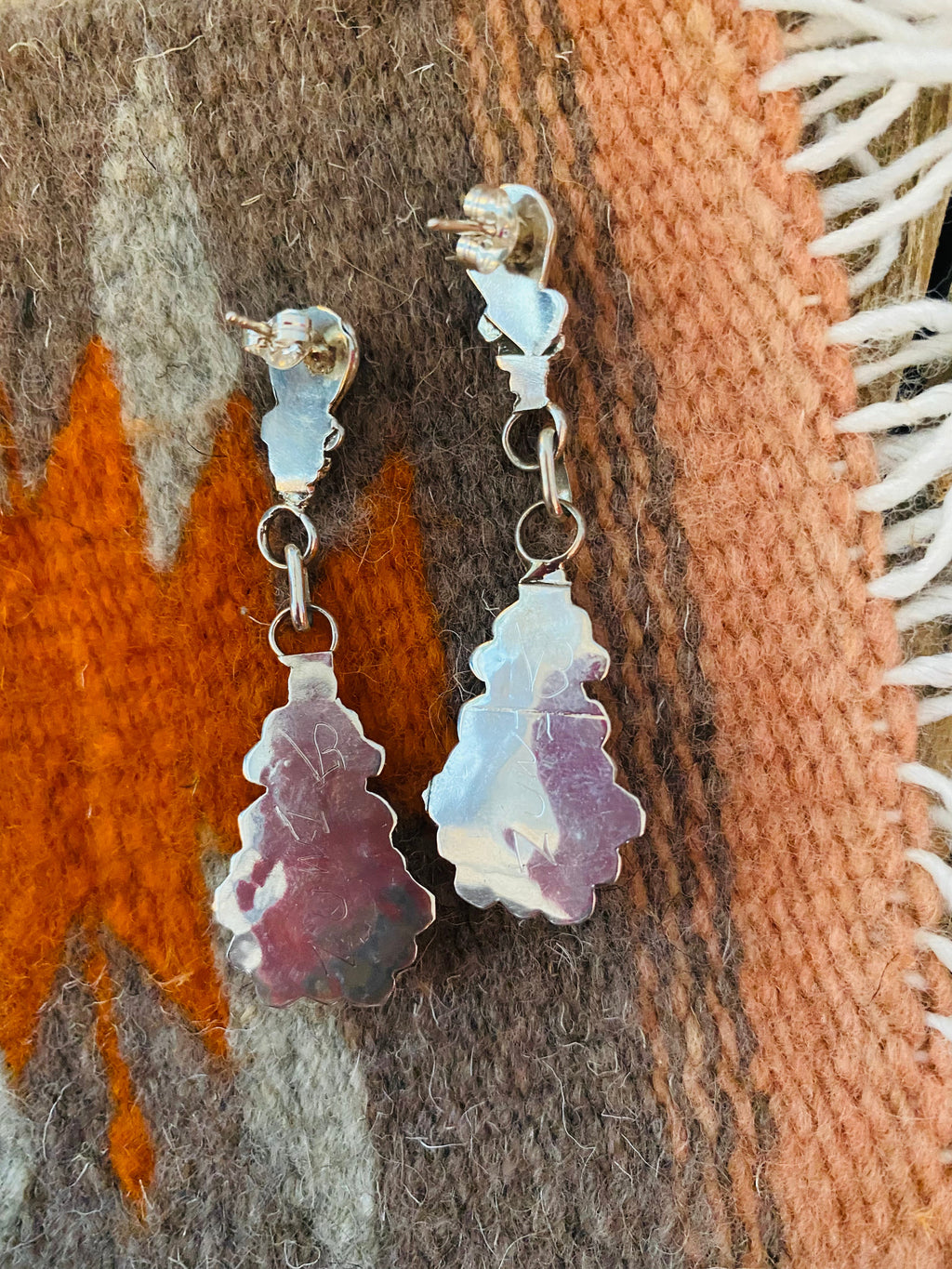 Handcrafted Sterling Silver & Turquoise Dangle Earrings