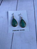 Handcrafted Turquoise And Sterling Silver Dangle Earrings