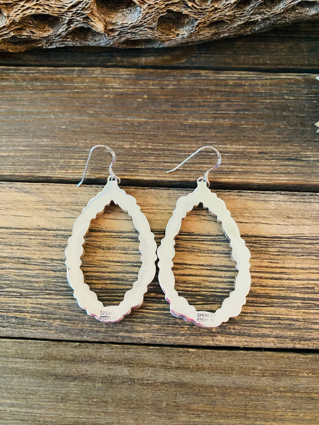 Handcrafted Sleeping Beauty Turquoise & Sterling Silver Dangle Earrings