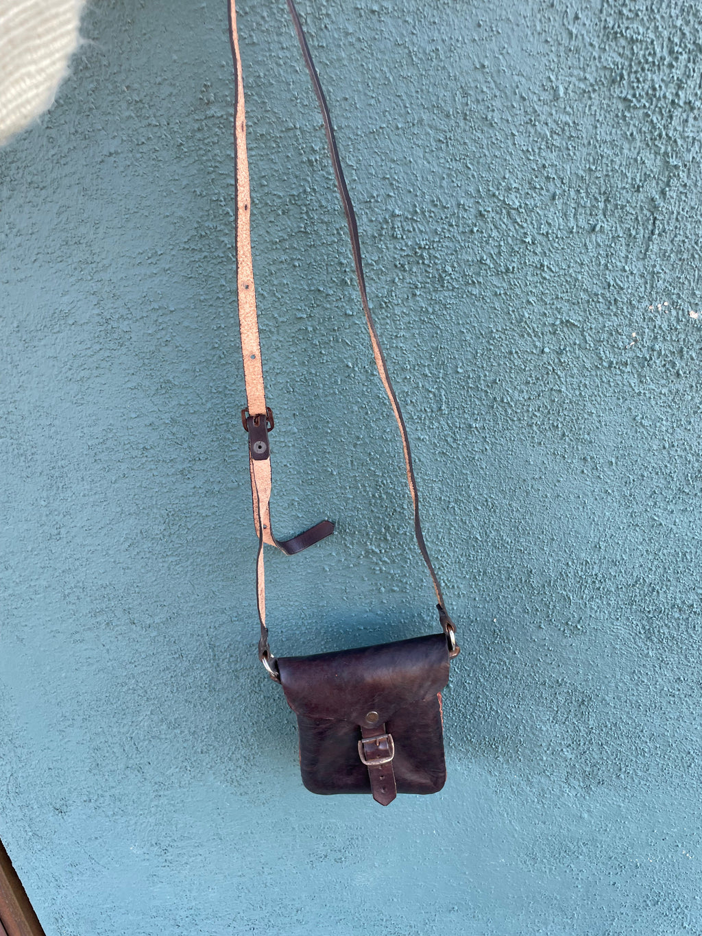 Handmade Leather Crossbody Purse