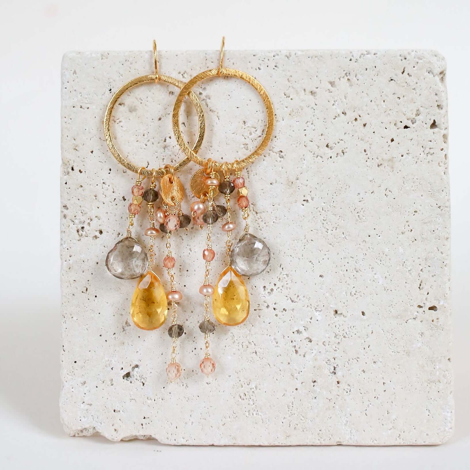 Iolite & Aquamarine Ammil Earrings