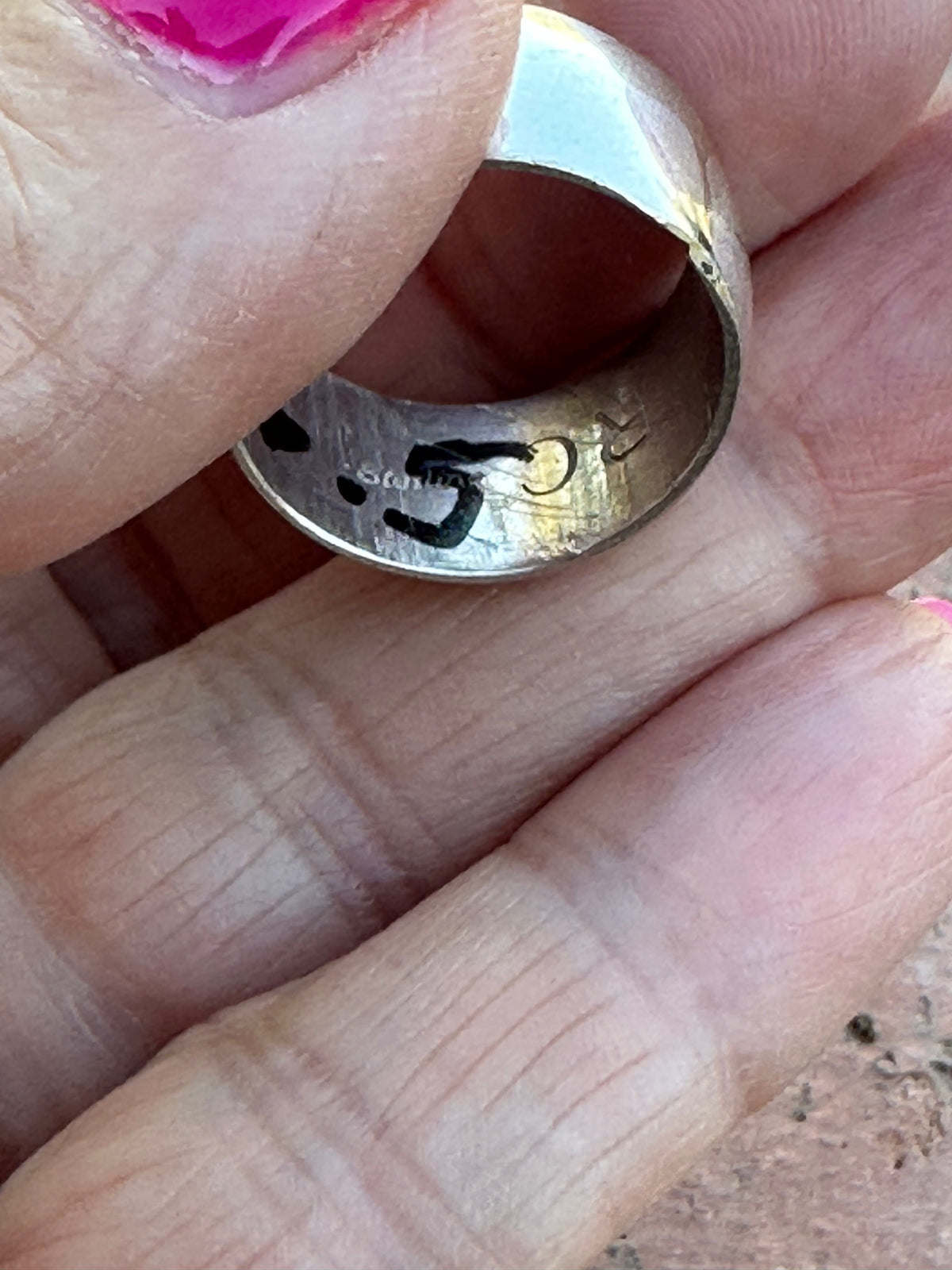 Handcrafted Sterling Silver Wedding Band Ring