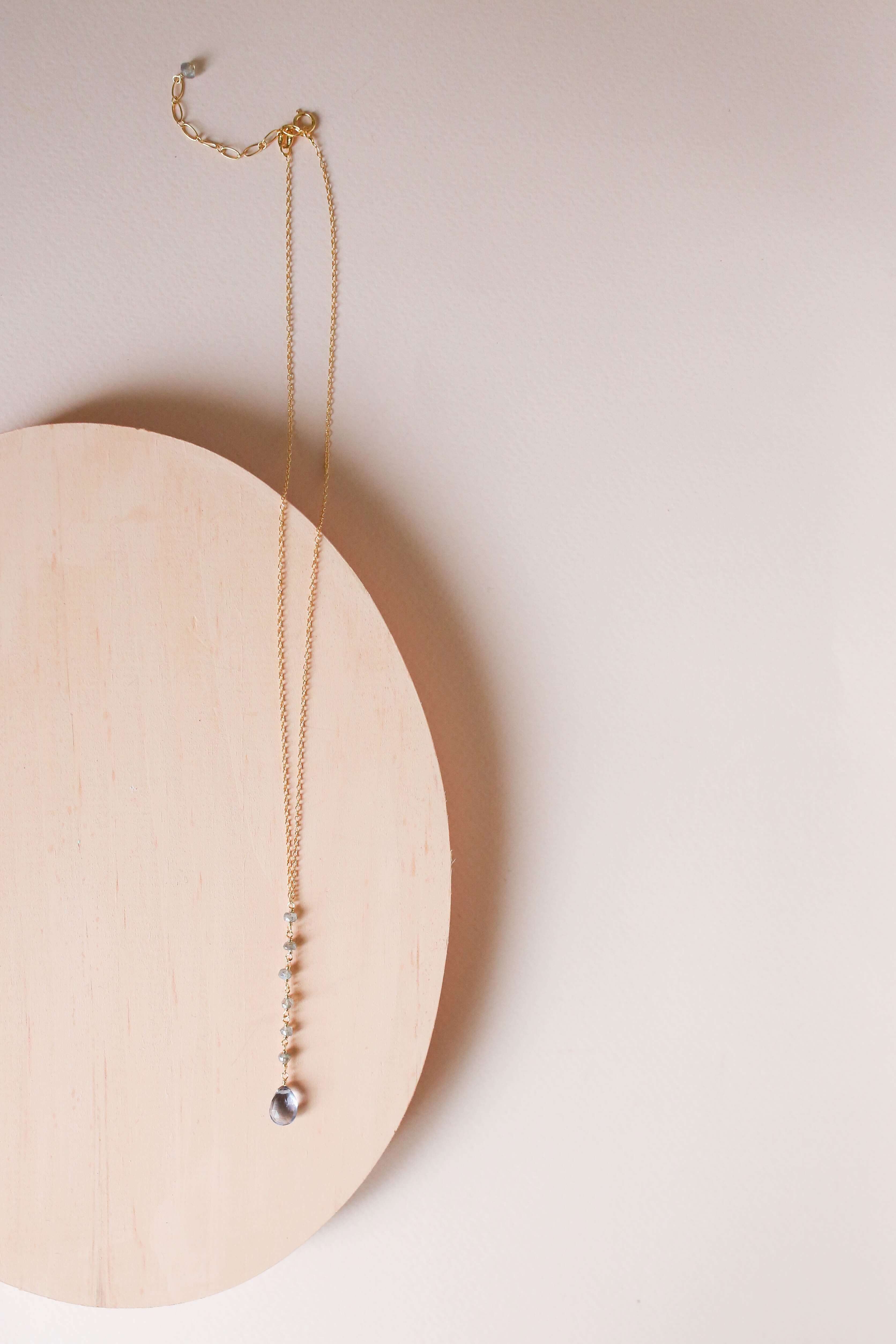 Tanzanite Quartz Yoga Pendant