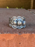 The Benny Ramone Sterling Flower Cigar Band Ring
