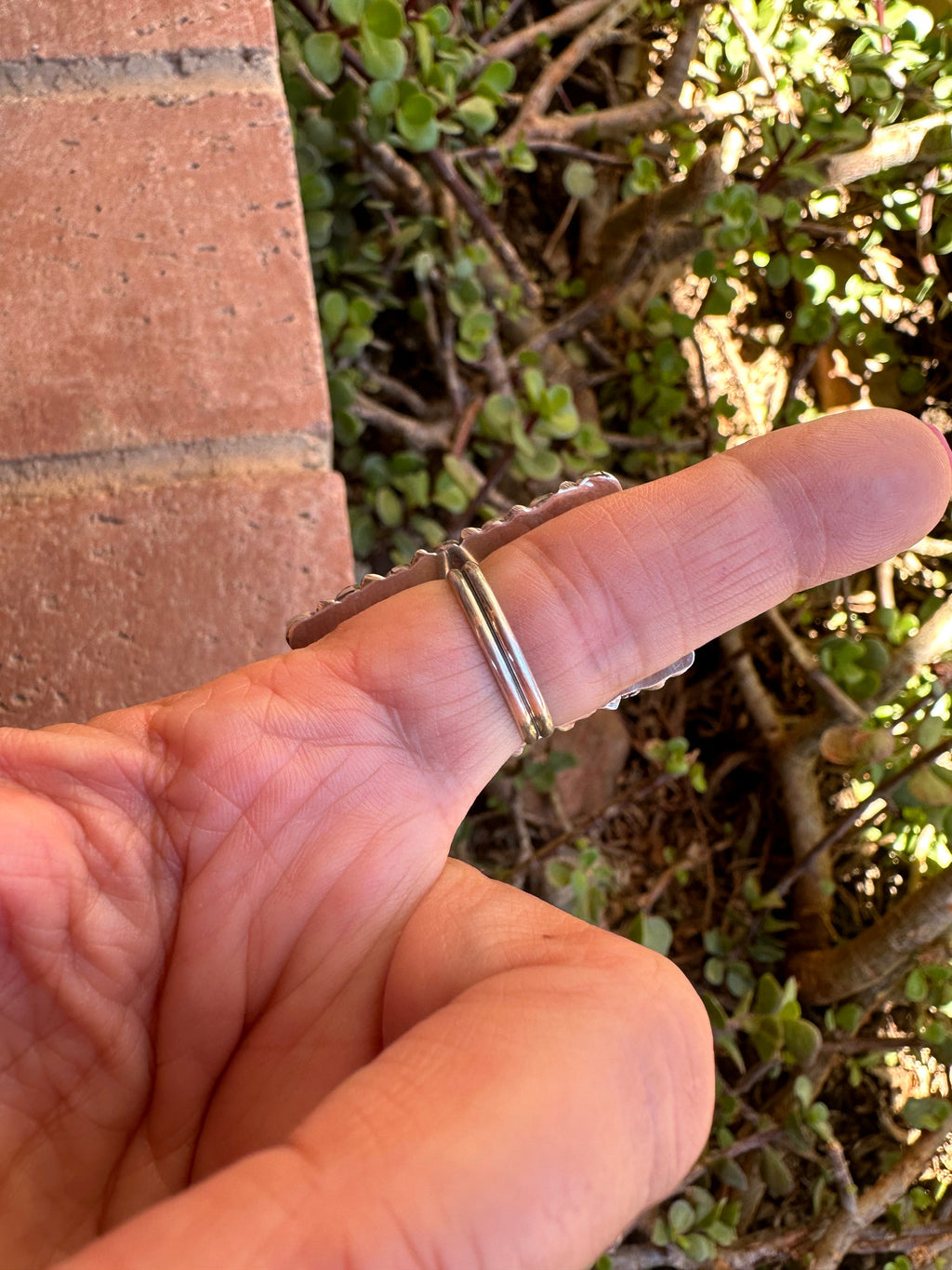 Handcrafted Sterling Silver & Kingman Turquoise Snake Eye Ring