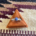 Handcrafted Small Stone Lapis & Sterling Silver Ring