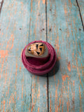Old Pawn Handcrafted Sterling Silver, Tiger Eye & Onyx Ring Size 10