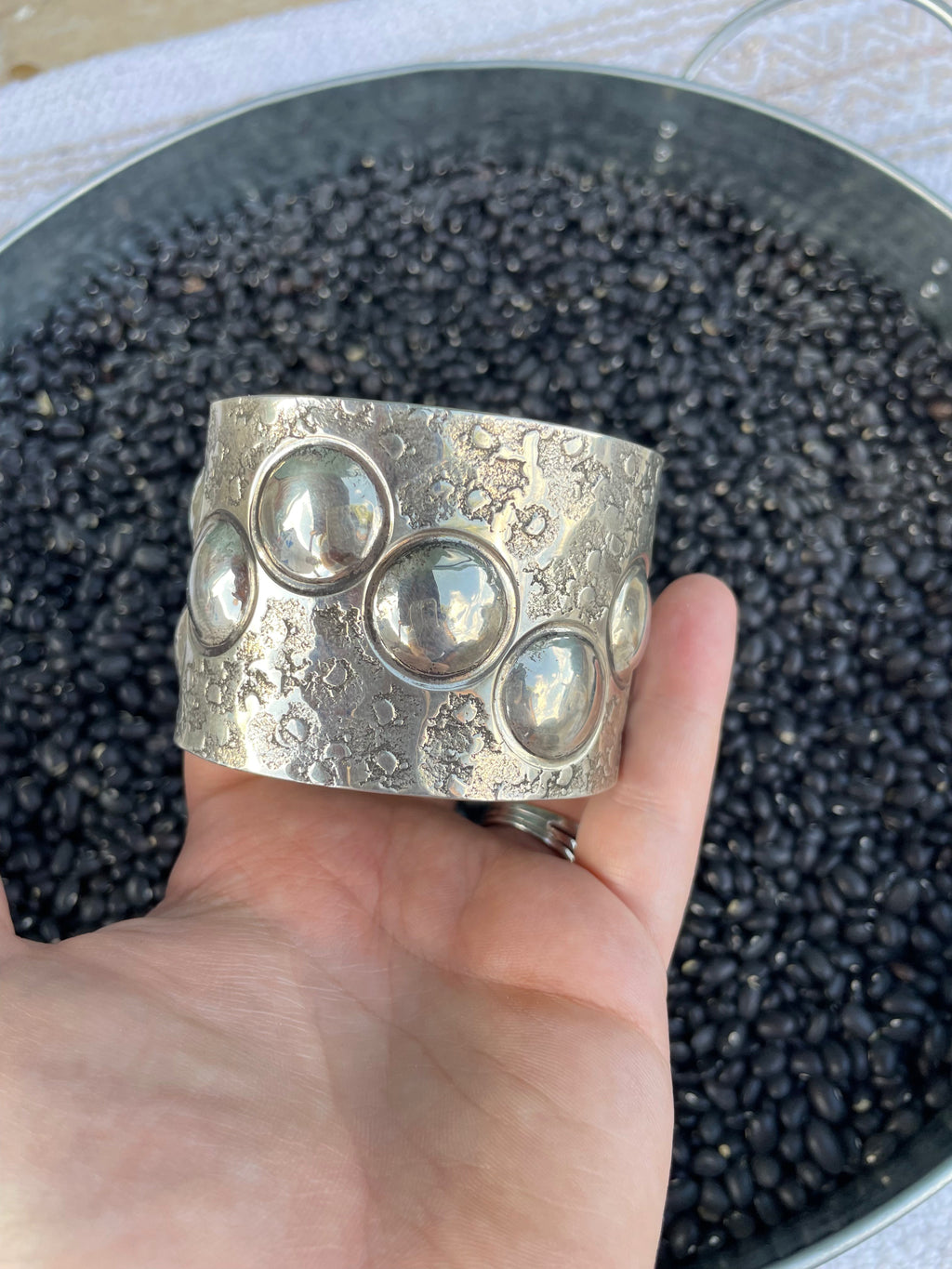 Handcrafted Sterling Silver Cuff Bracelet By Codie Willie