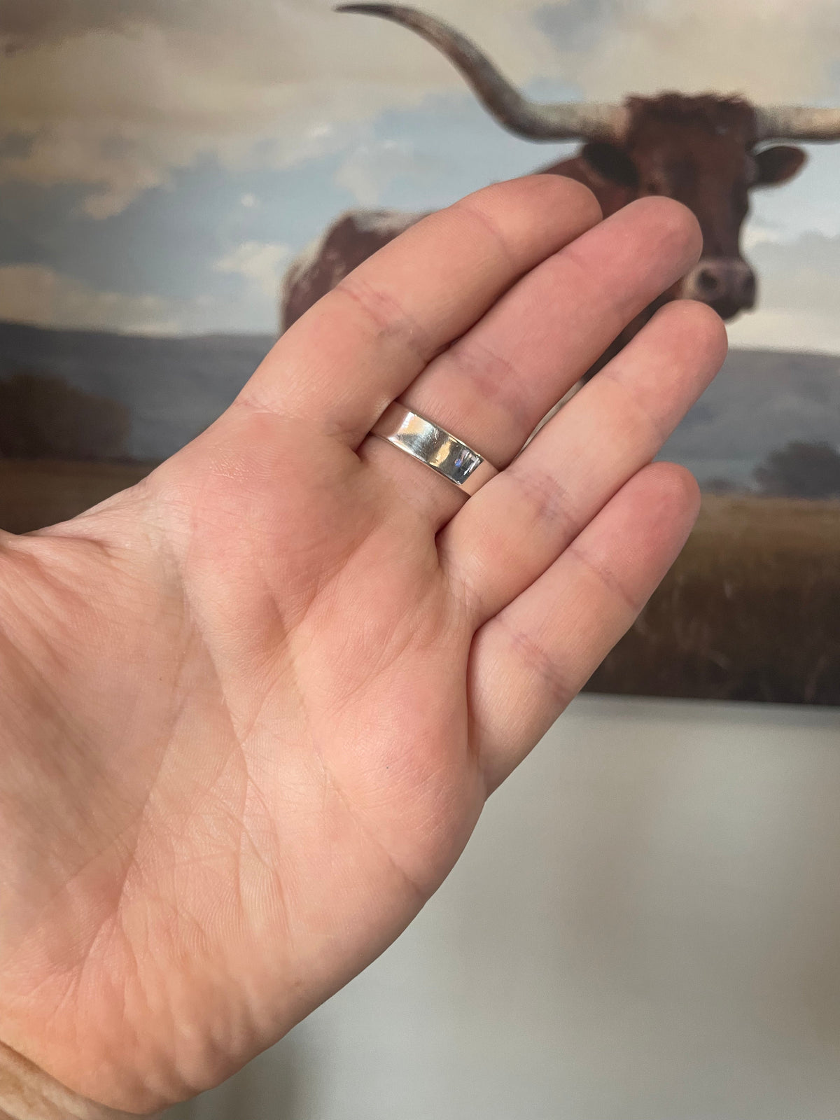 Handmade Sterling Silver & Spice Cluster Adjustable Ring Signed Nizhoni