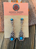 Handcrafted Sterling Silver & Turquoise Dangle Earrings