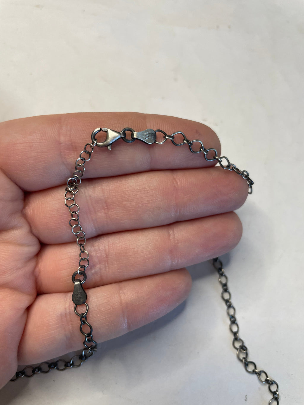Handcrafted Sterling Silver And Kingman Turquoise Necklace Signed