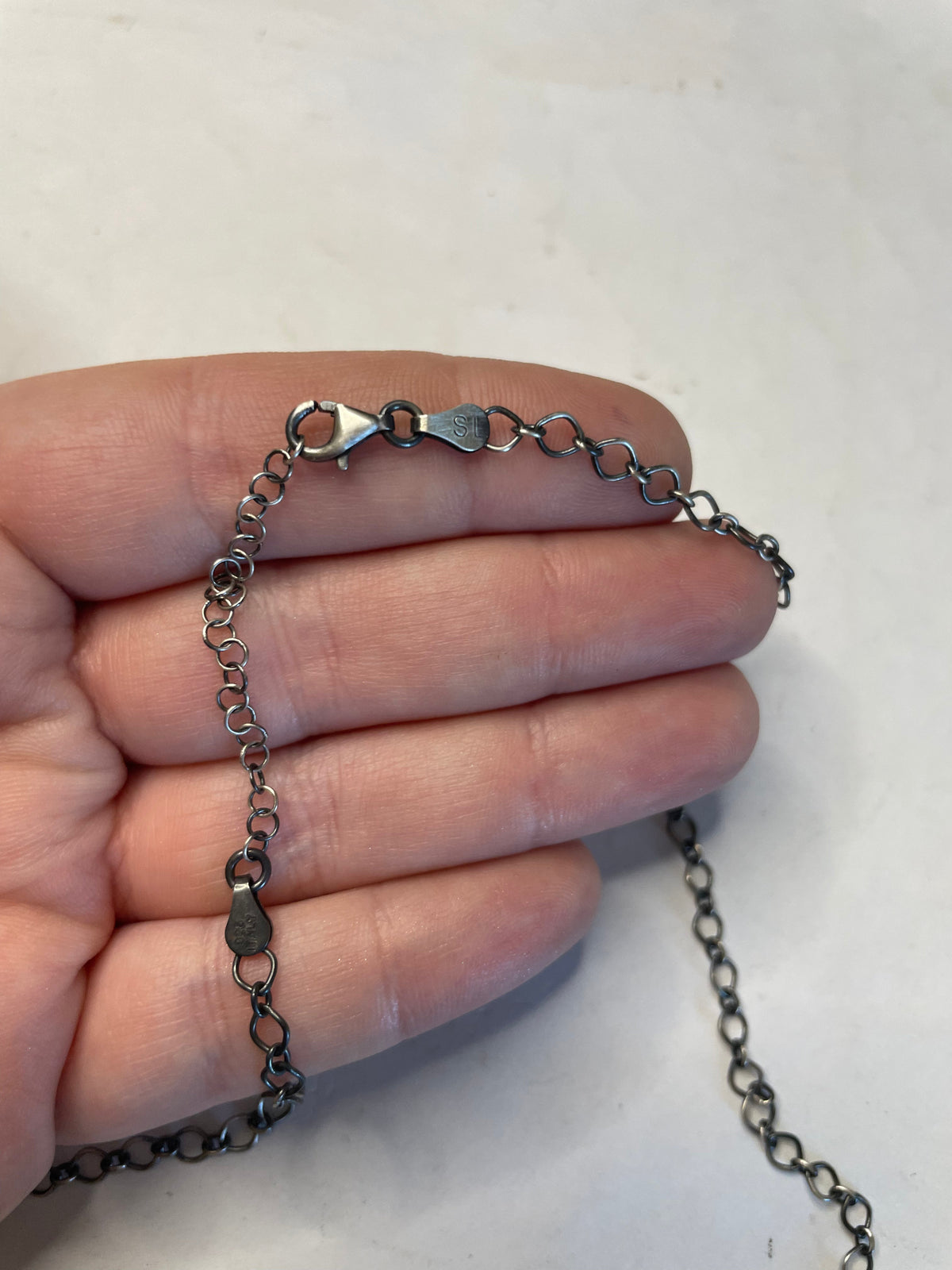 Handcrafted Sterling Silver And Kingman Turquoise Necklace Signed