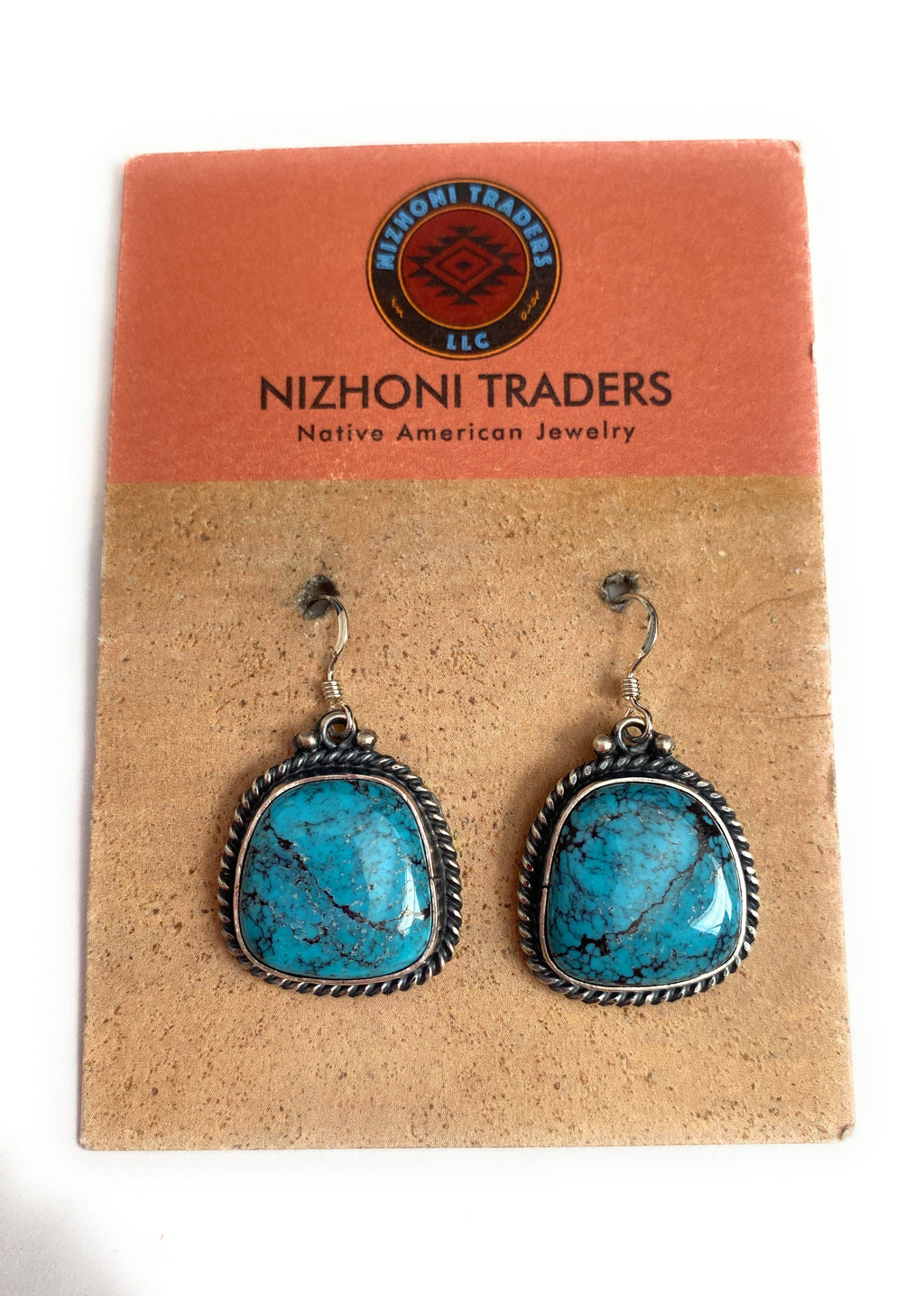 Handcrafted Turquoise & Sterling Silver Dangle Earrings