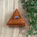 The Mini Handcrafted Lapis & Sterling Silver Single Stone Ring