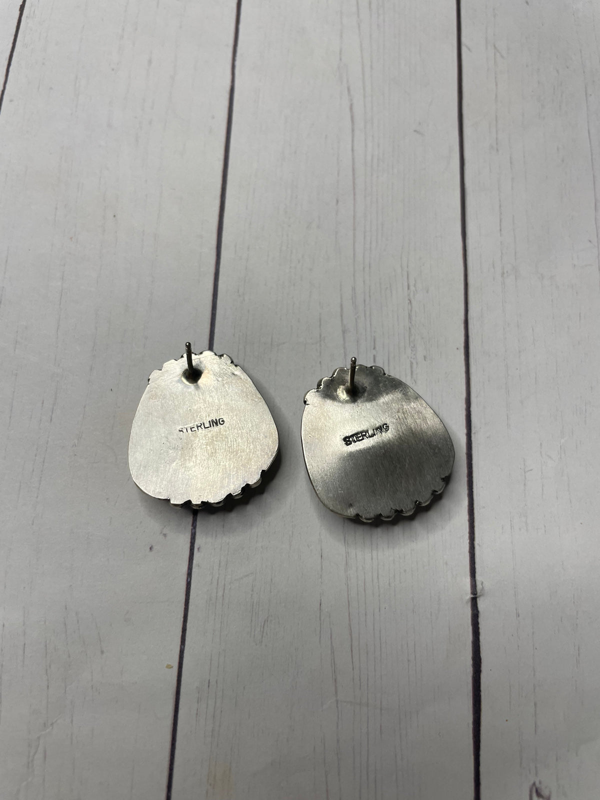 Handcrafted Sterling Silver & Turquoise Post Earrings