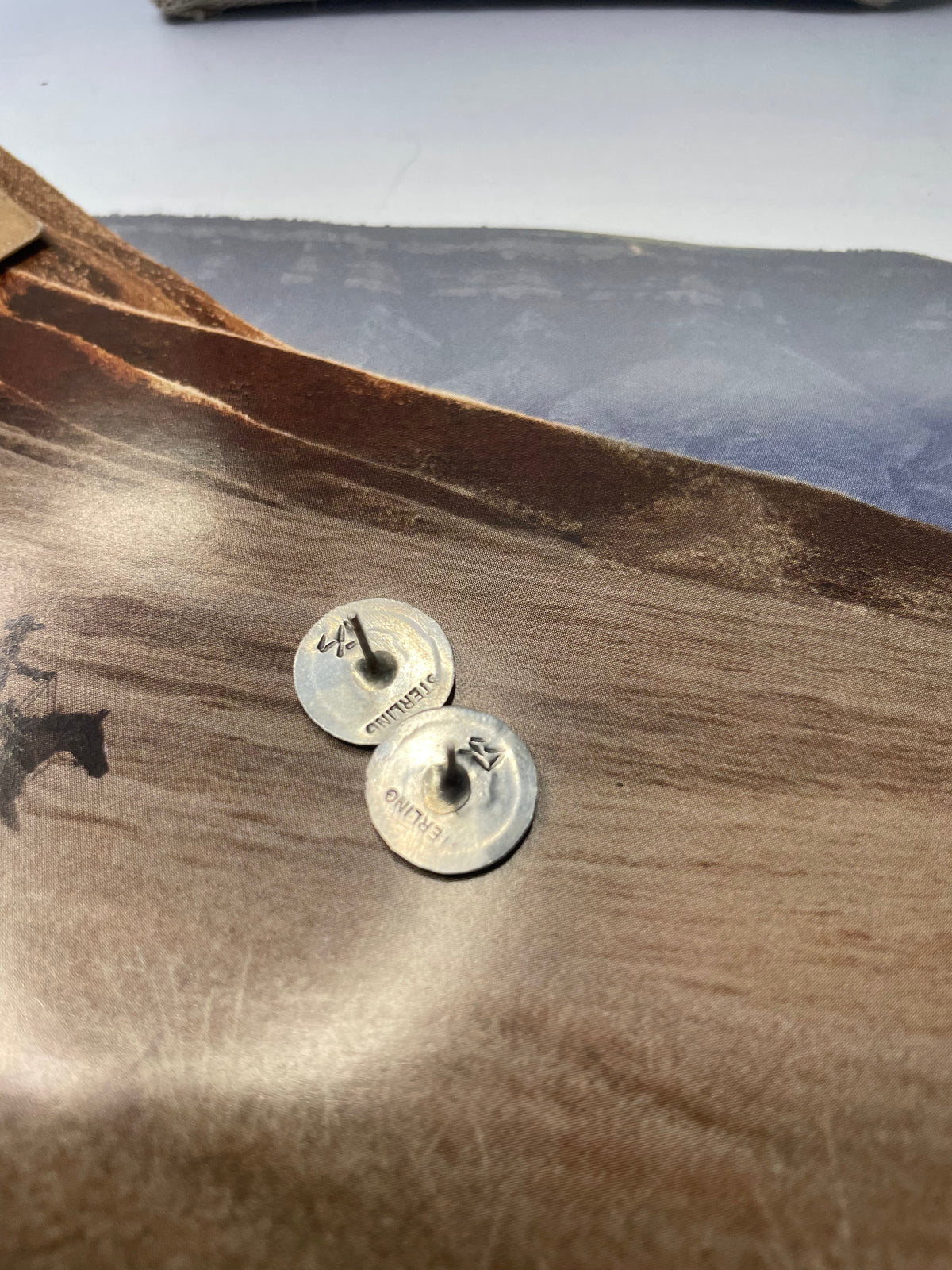 Handcrafted Sterling Silver Stud Earrings