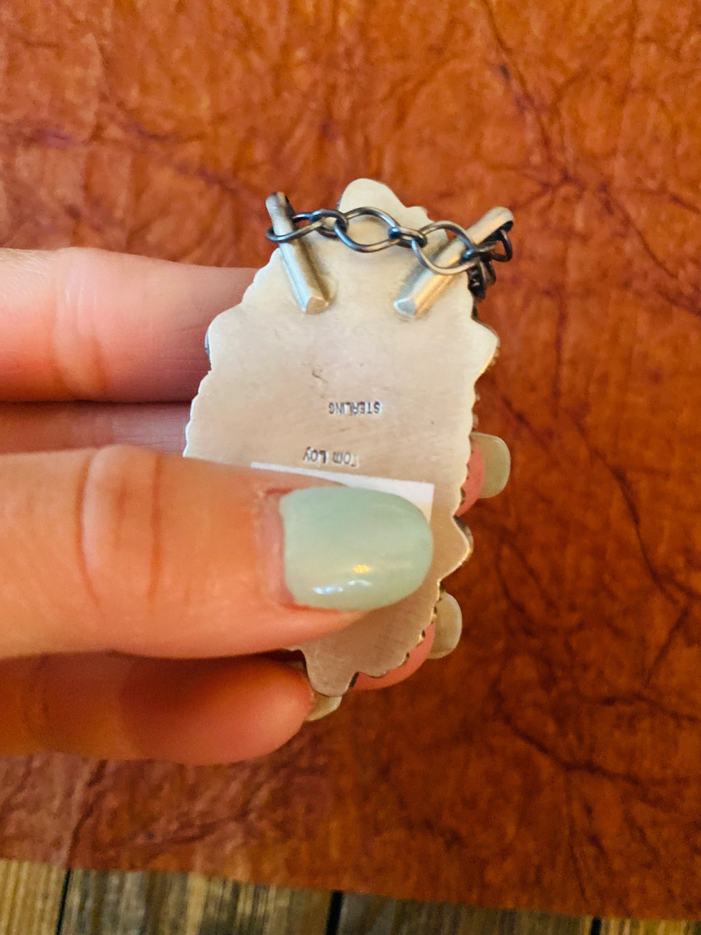 Handcrafted Sterling Silver & Kingman Turquoise Necklace