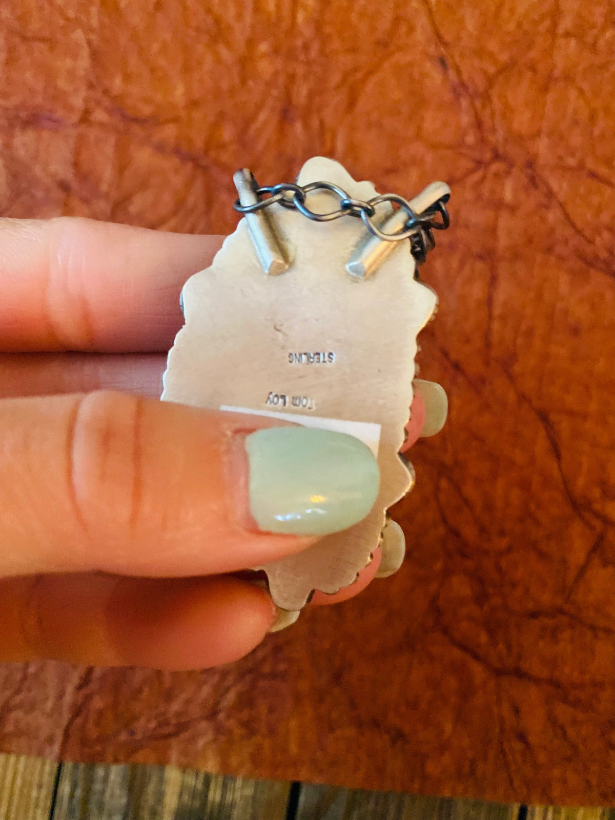 Handcrafted Sterling Silver & Kingman Turquoise Necklace