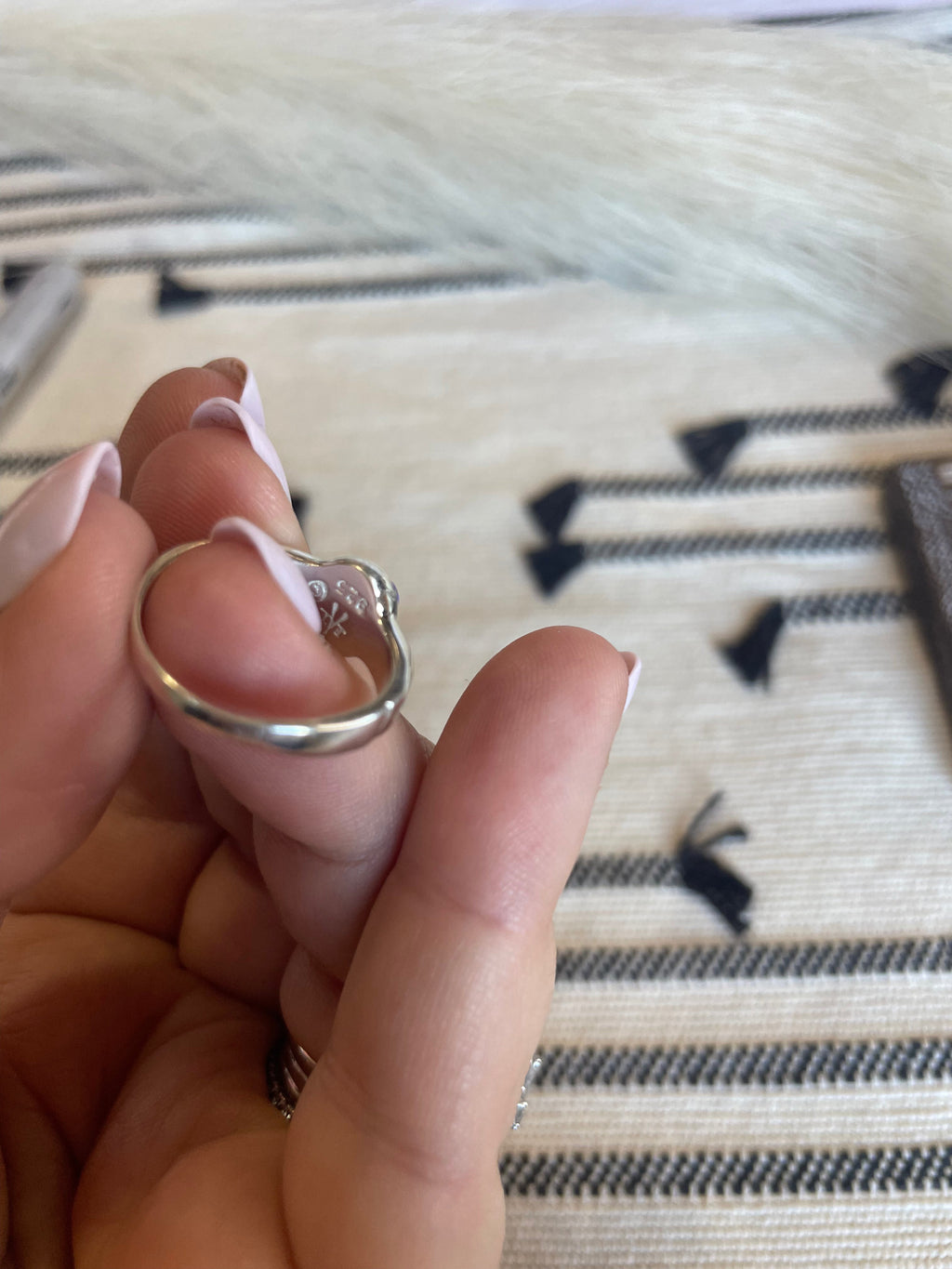 Handcrafted Sterling Silver & Blue Opal Inlay Ring