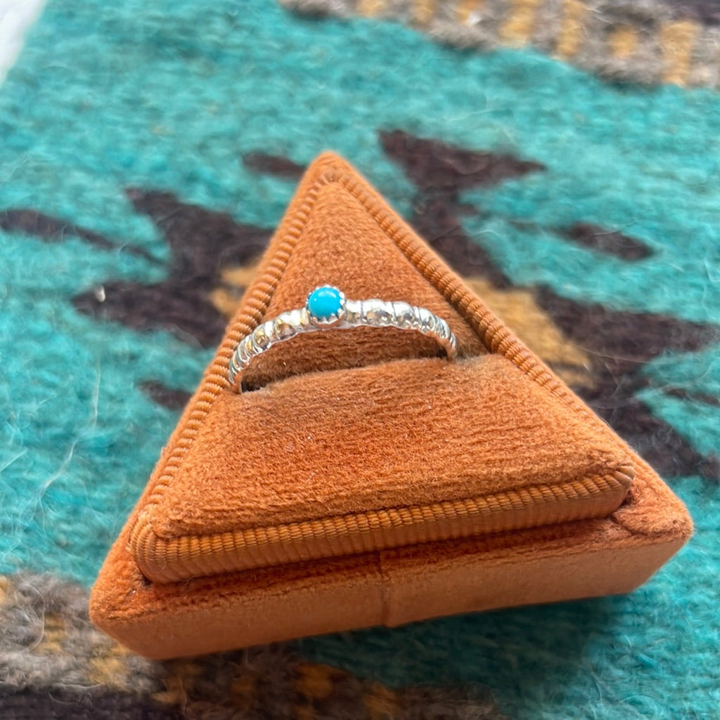 “The Dainty” Handcrafted Sterling Silver & Turquoise Ring