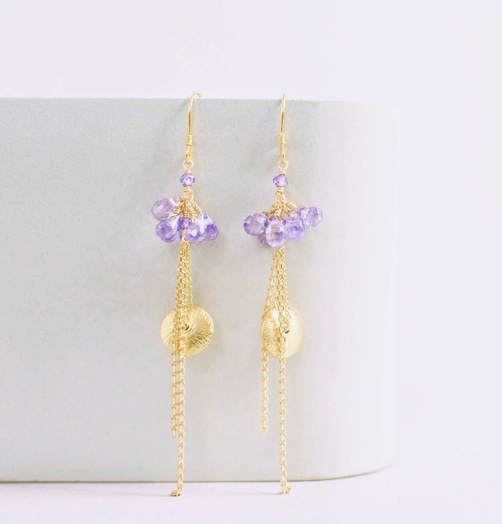Ballet Earrings - Aquamarine
