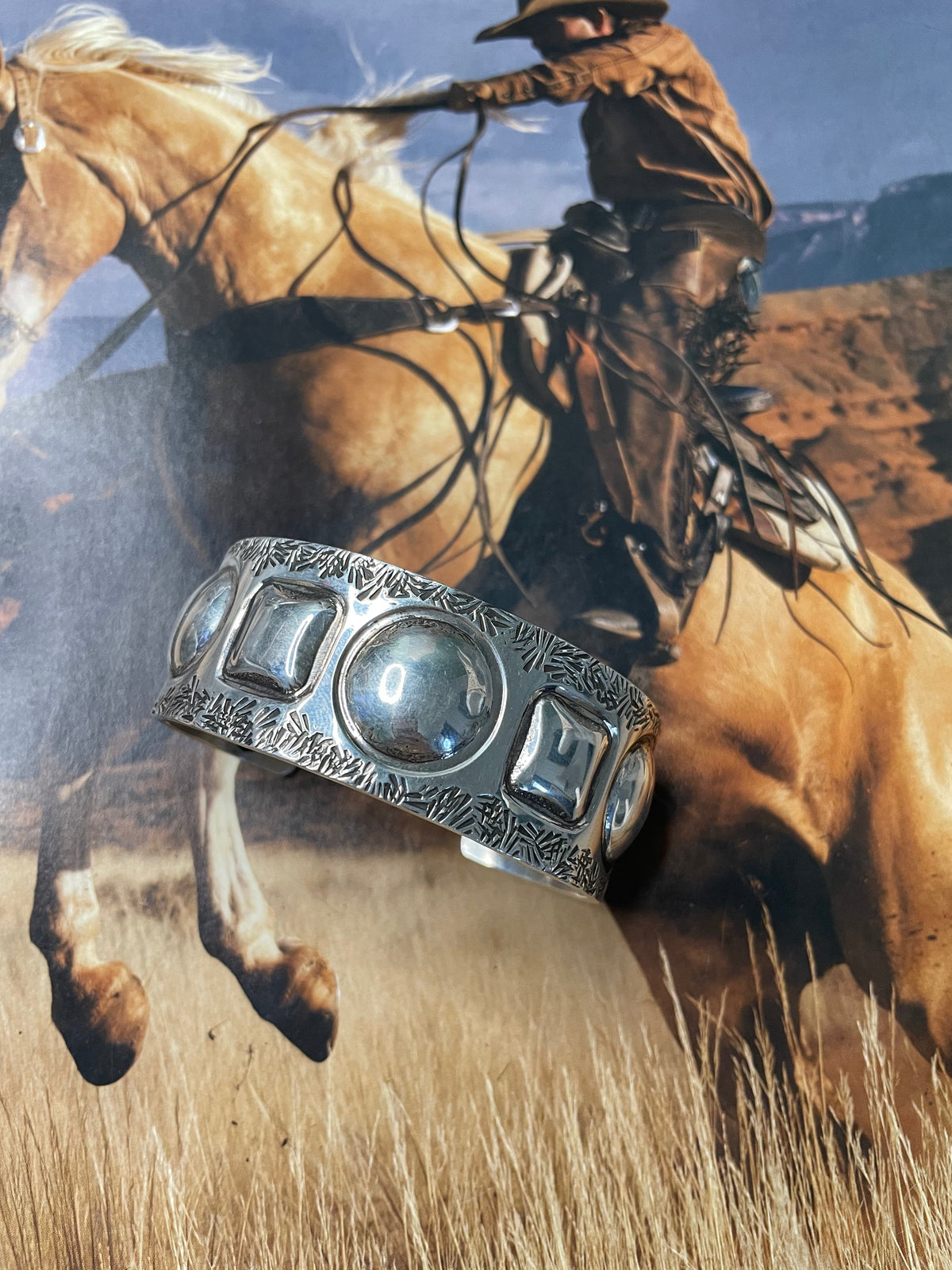 Sterling Silver Cuff Bracelet By Cody Willie  Signed & Stamped /