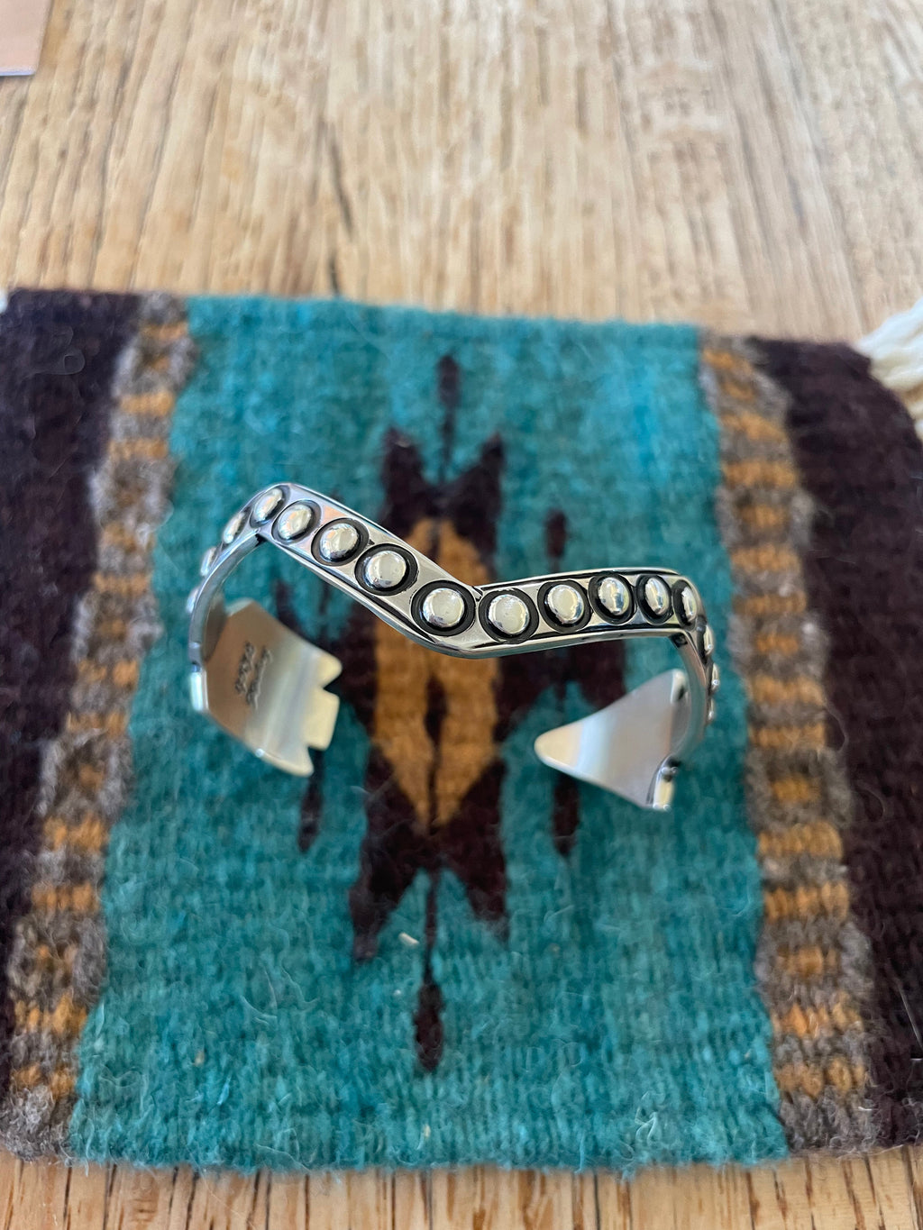Handcrafted Sterling Silver Arrow Cuff Bracelet Signed