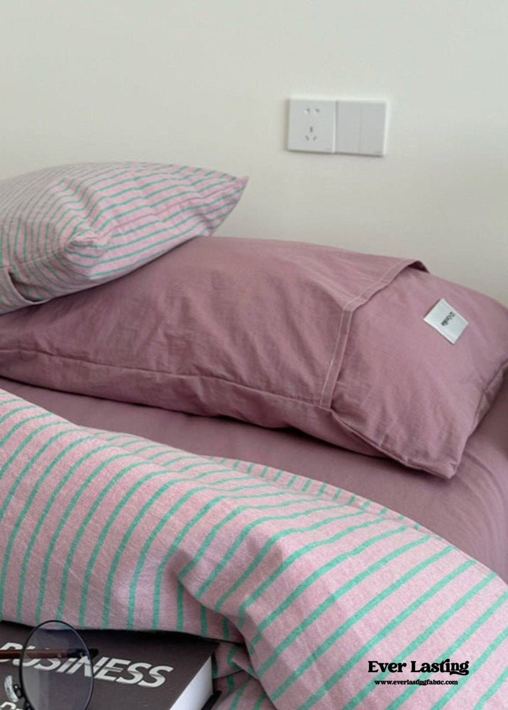 James Striped Bedding Set / Blue