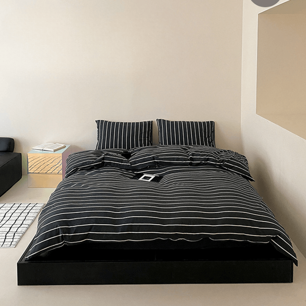 Jersey Knit Stripe Duvet Cover