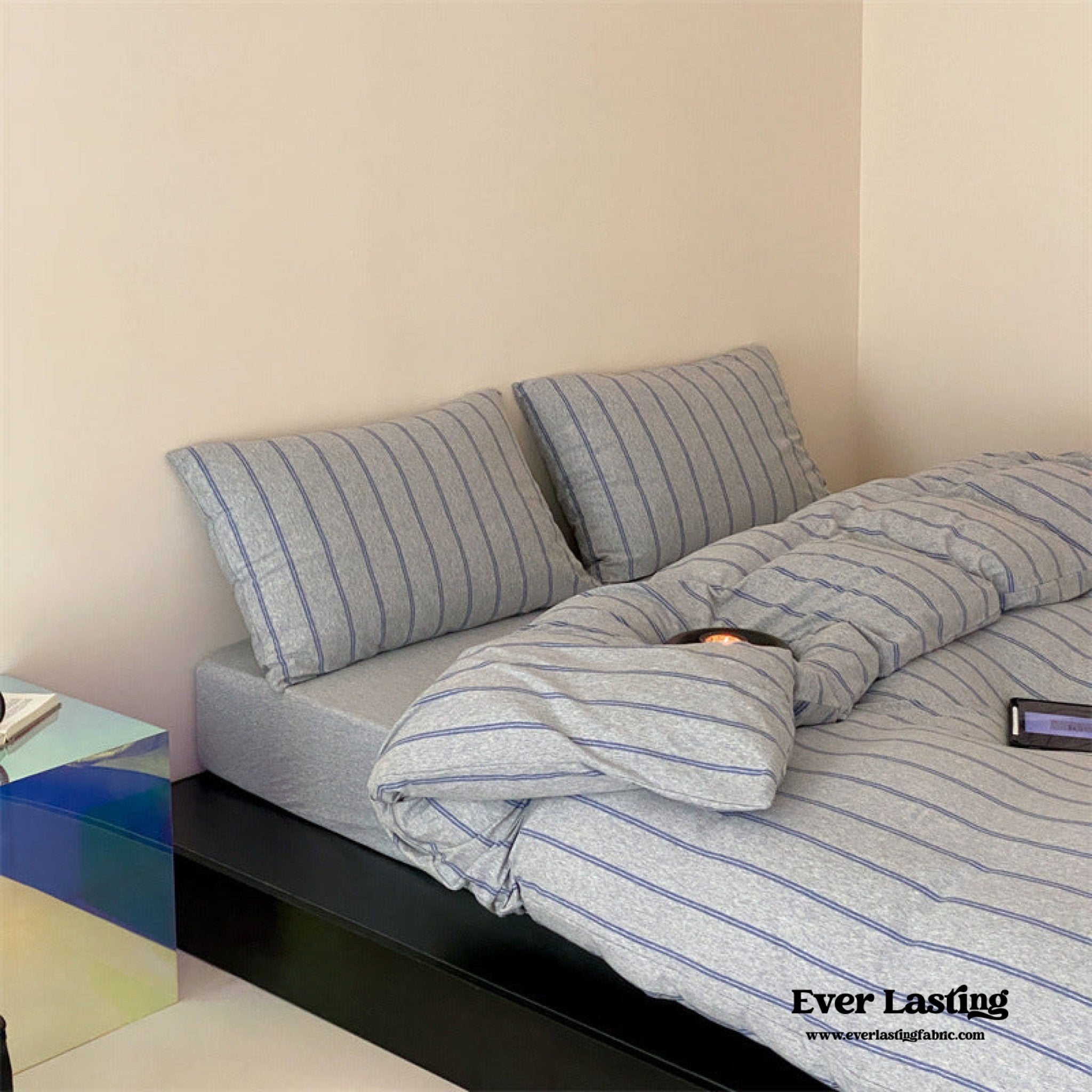 Jersey Knit Stripe Duvet Cover