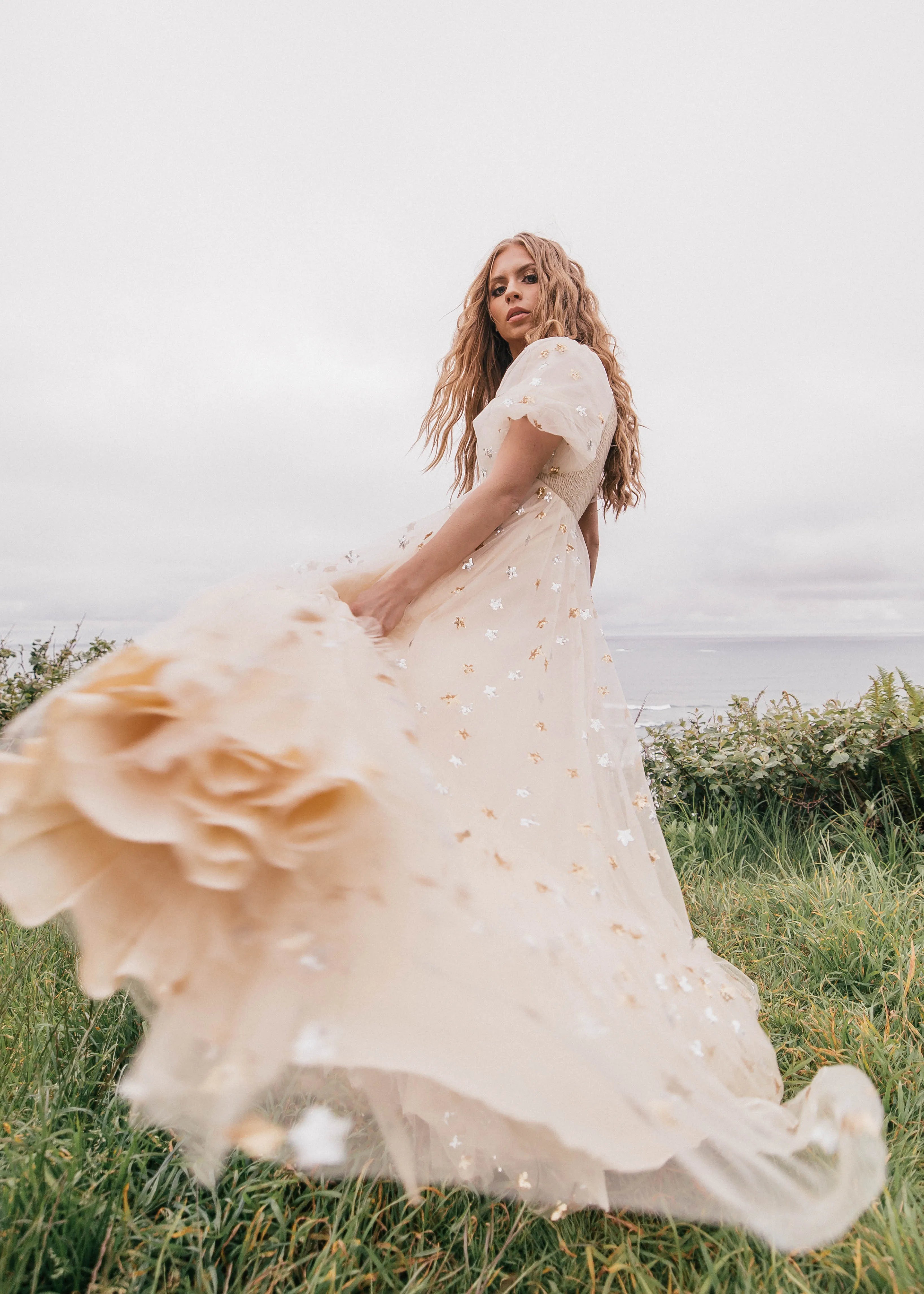 Wendy Dress Cream Star