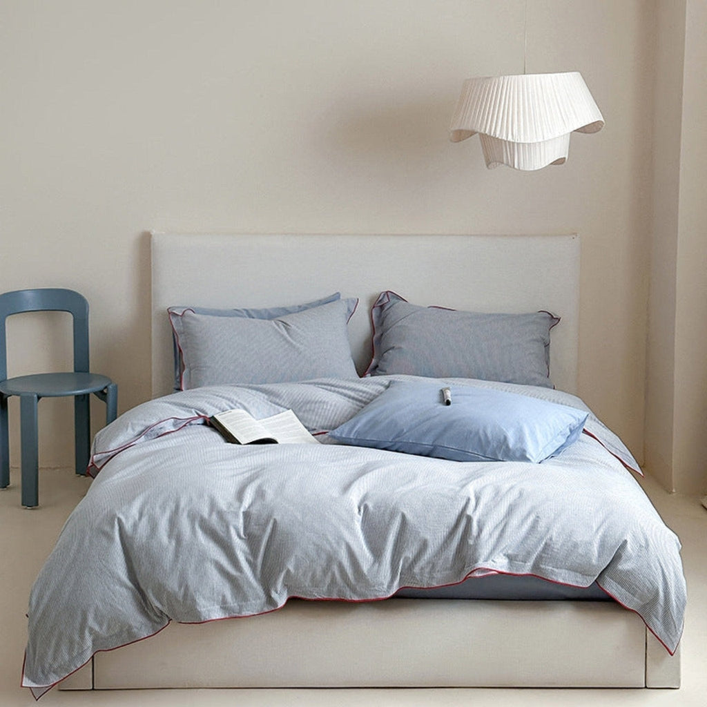 Joce Striped Bedding Set / Blue