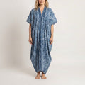 Hand Dyed Batik Kaftan Dress 100% Soft Cotton Material, Maxi, Long, Stone Dress, Caftan