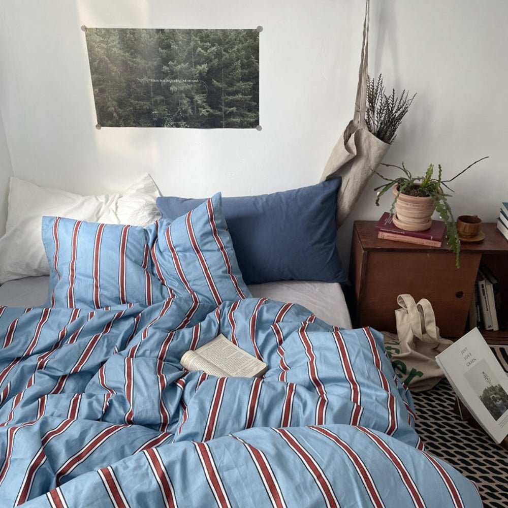 Liam Striped Bedding Set / Beige
