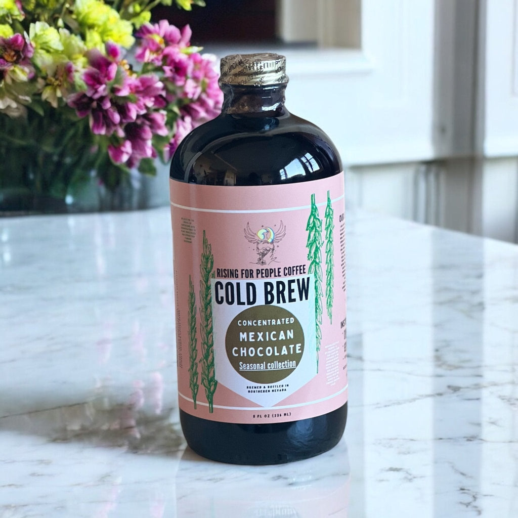 Limited Edition Mexican Chocolate Cold Brew Concentrate Coffee — Light Roast Whole Bean Coffee