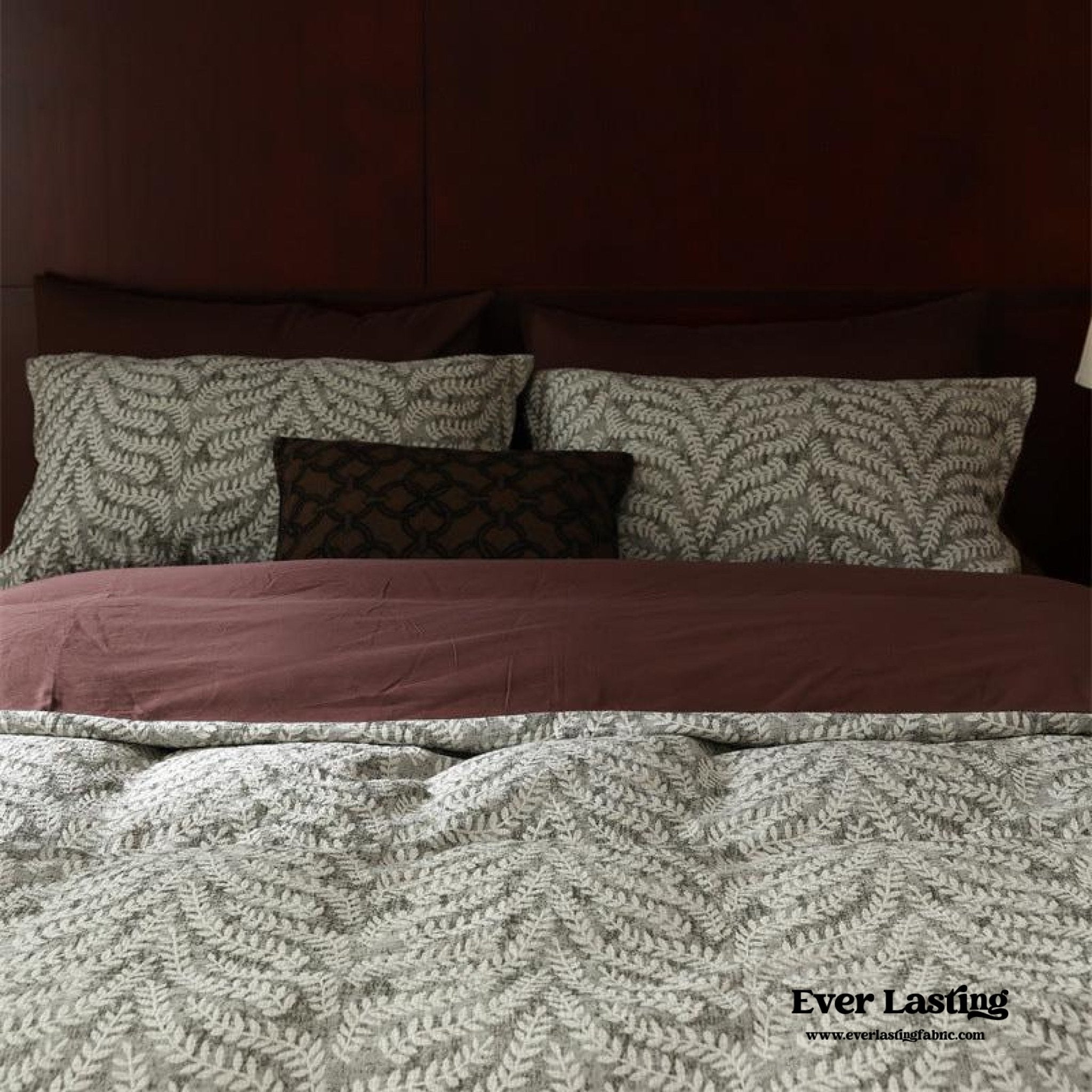 Lucien Silky Vintage Jacquard Bedding Set / Blue