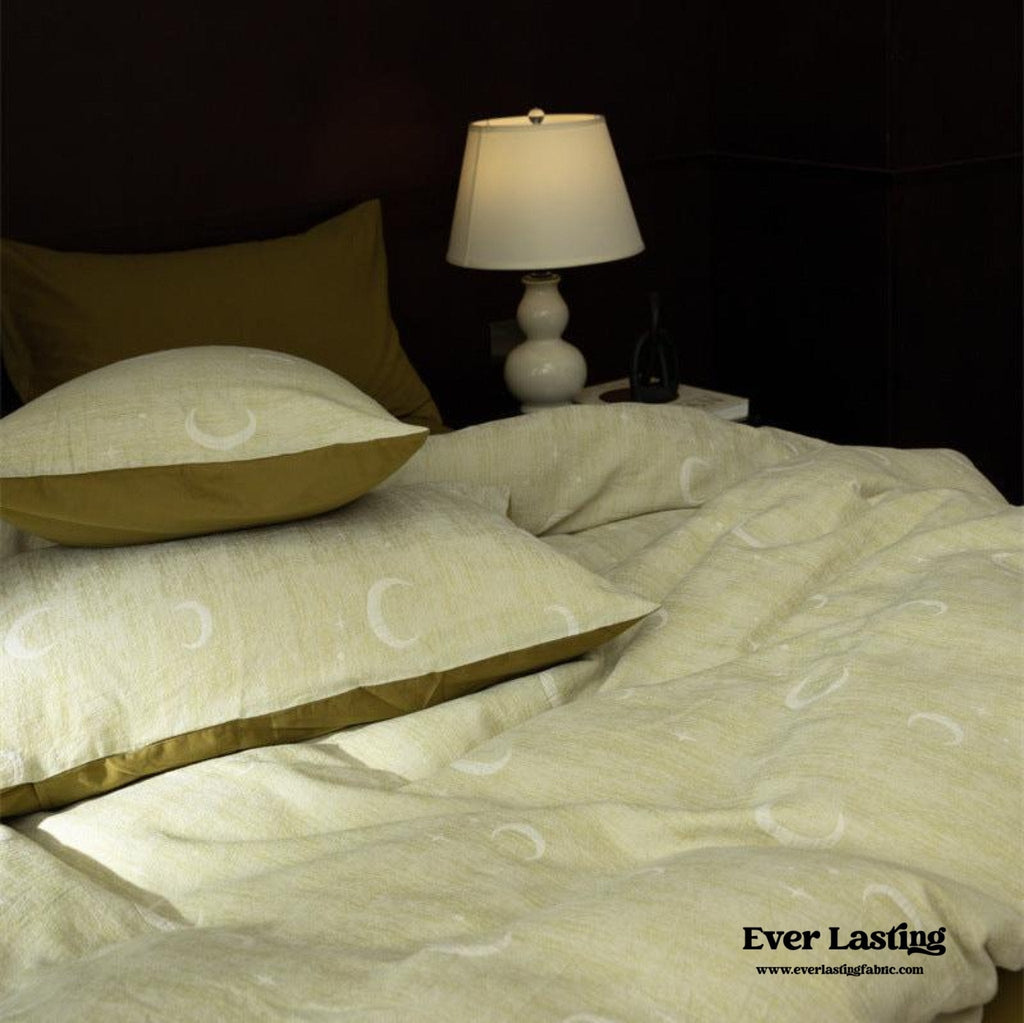 Lucien Silky Vintage Jacquard Bedding Set / Blue
